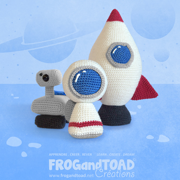 CHIBI Voyage Spatial Space Travel/CHIBI Voyage Spatial Espace Space Travel Amigurumi Crochet Pattern FROGandTOAD Créations